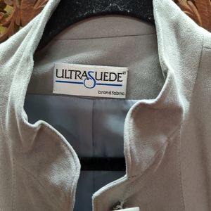 Ultrasuede Trench Coat. Size 8. Like new. Very lightweight and comfortable.